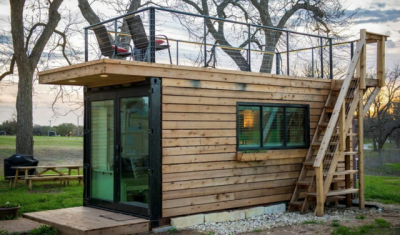 占地面積18㎡集裝箱房“五臟俱全”，廚房衛(wèi)生間