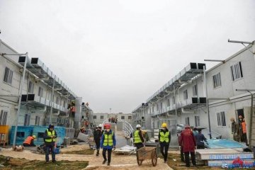 建筑工地上的集裝箱活動房，安全最重要！